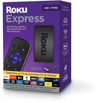  Roku Express Streaming Player Full Hd + Hdmi + Usb 