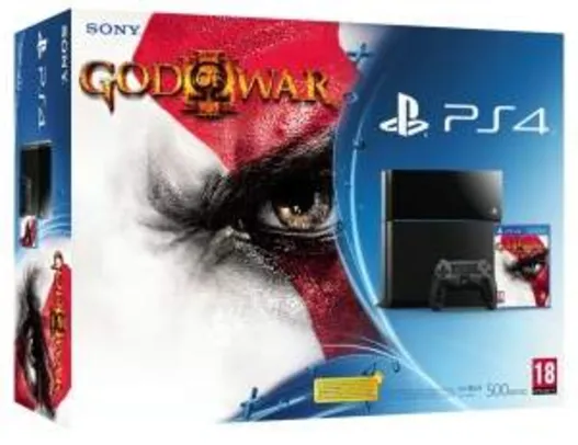 [Americanas] Sony Playstation 4 500gb Dualshock 4 Jogo God Of War 3 por R$2240