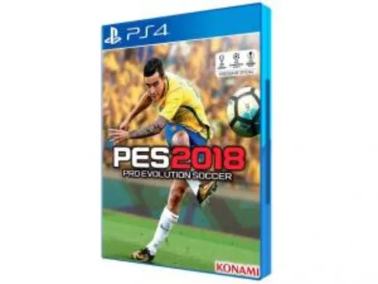 PES 2018 para PS4 - Konami | R$18