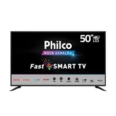 KaBuM! - Smart TV Philco PTV50N10N5E, 50, 4K, UHD, LED, HDR10, HDMI/USB/Wi-Fi, Dolby Audio, Conversor Digital, Preto - 99503028