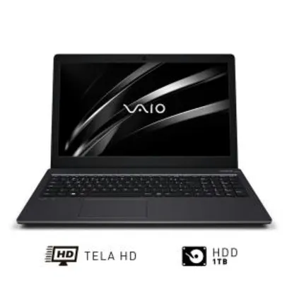 Notebook VAIO® Fit 15S -  Core i7 Windows 10 Home 8GB 1TB 15.6" - R$ 2744