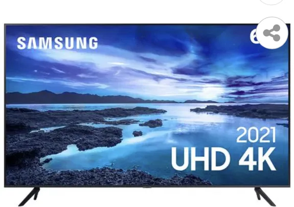 Saindo por R$ 3799: Smart TV 65" UHD 4K Samsung 65AU7700 | Pelando