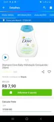 Shampoo Dove Baby Hidratação Enriquecida - 200ml | R$8