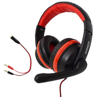 Fone De Ouvido Headset Gamer Celular Cabo P2 Kaidi Kd-761