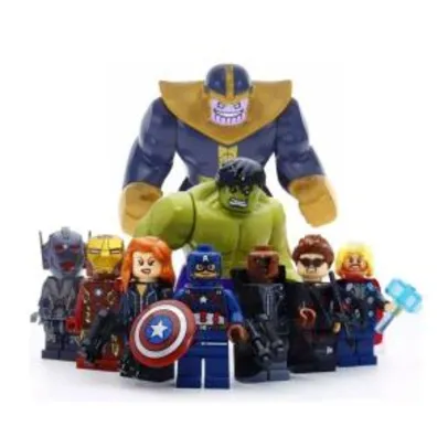 Kit LEGO Vingadores Marvel Guerra Infinita + Thanos Jóias Do R$75