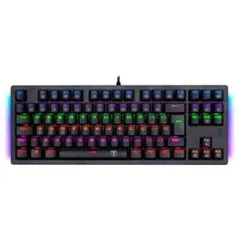 (Marketplace)Teclado Mecânico Gamer T-Dagger Bali Rainbow Switch Vermelho | R$168