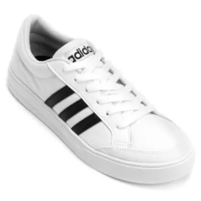 [APP] Tênis Adidas Vs Set Masculino - Branco e Preto | R$93