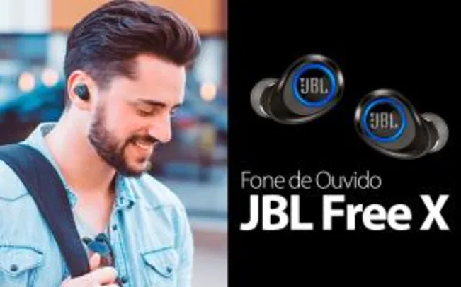 Fone de Ouvido JBL, In Ear, Free X, Preto - R$579