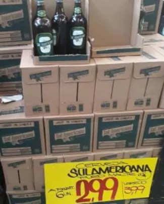 [Loja Fisica /SP} Cerveja Sulamericana Puro malte por R$ 3 (levando 6)