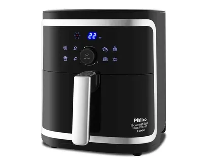 Product photo Fritadeira Air Fryer Gourmet Black Plus PFR16P Philco 220V