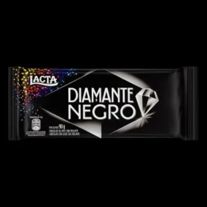 Chocolate Diamante Negro LACTA 90g - R$2,66