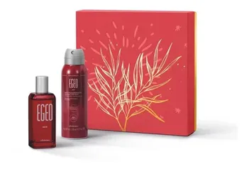 Kit Presente Natal Egeo Red: Colônia 50ml + Antitranspirante