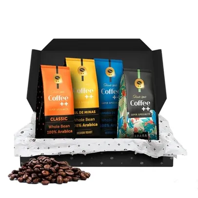 Kit 4 Pacotes Café Especial Em Grãos Coffee Mais Variedades - 4 x 250g