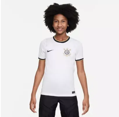 Camisa Nike Corinthians I 2022/23 Torcedor Pro Infantil (Tam. P, M e G)