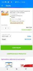 [Cliente ouro] Kit 6 pacotes de fraldas pompom protek G (68 un R$0,54 a tira) R$224