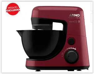 Batedeira Planetária Arno Nova Deluxe SX36 com 8 Velocidades e 600W - Vinho/Preto