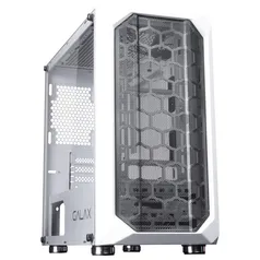 Gabinete Gamer Galax Nebulosa Branco Vidro Sem Fan Gx700-Wh (Frete gratuito) | R$272,00