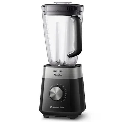 Liquidificador Philips Walita RI2242 Preto 1200W com 12 Velocidades - 110V