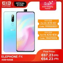 [11/11] Celular Elephone Px 4gb + 64gb Tela De 6.53 Polegadas Fhd+ R$446