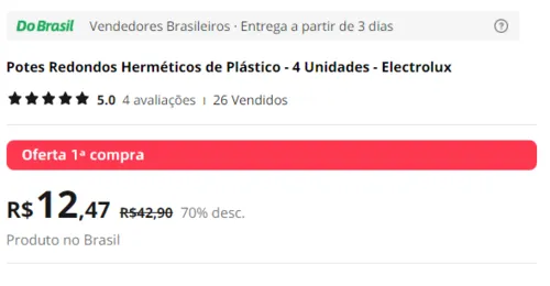 Imagem na descrição da promoção