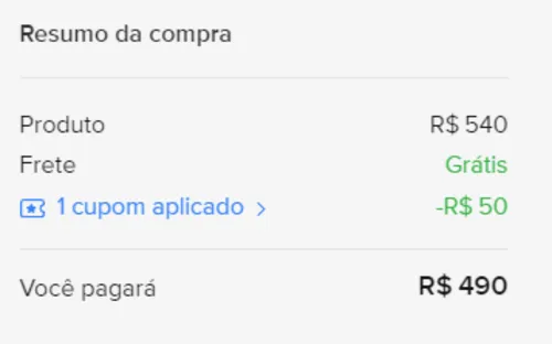 Imagem na descrição da promoção