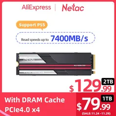 Netac Ssd 2TB NVME Pcie 4.0 X4 M.2 2280 NV7000 7400MB/s SSD