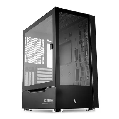 Gabinete Gamer Pichau HX600 S, Full-Tower, Lateral de Vidro, Preto, PG-HX6S-BL01