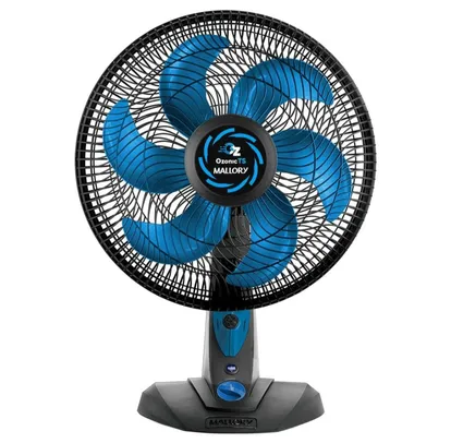 Ventilador Mallory Ozônic 220V 40cm 6 Pás 126W Preto/Azul