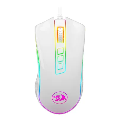 Mouse Gamer Redragon King Cobra 2 Lunar White, RGB Chroma Mk2, 24000 DPI, Branco - M711W-FPS