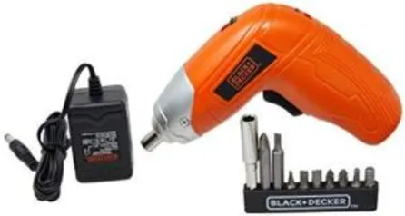 Parafusadeira 3.6V Cordless Angularni-CD com 2 Pos. e 10 acessórios , Black+Decker, KC3610