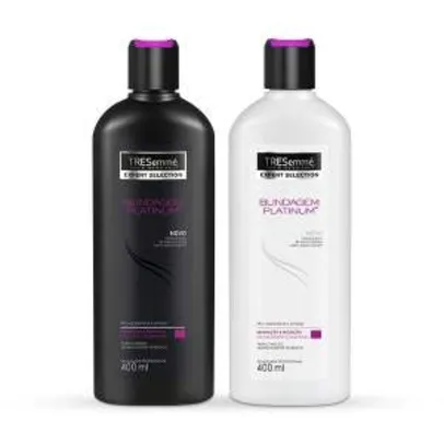 [Netfarma] Kit Tresemmé Blindagem Platinum Shampoo + Condicionador R$20