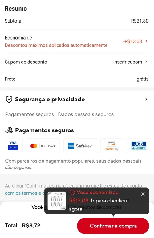 Imagem na descrição da promoção