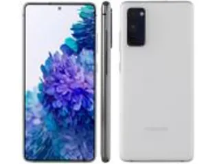 (Magalupay) Smartphone Samsung Galaxy S20 FE 5G 128GB Branco 6GB RAM 6,5” Câm. Tripla + Selfie 32MP