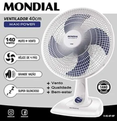 [PRIME] Ventilador Maxi Power 40CM - 140W  - 220V Mondial - 79