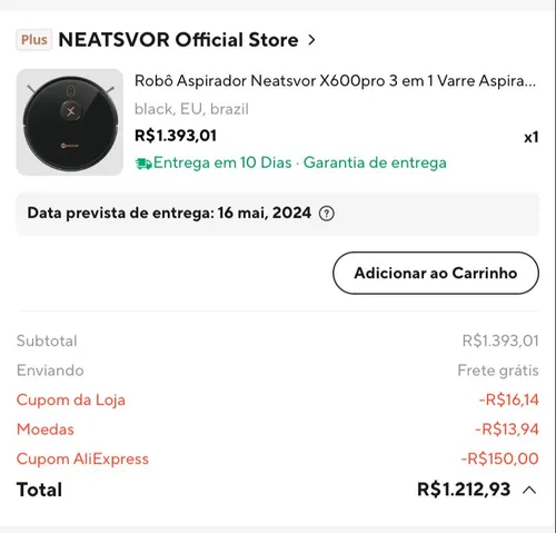 Imagem na descrição da promoção