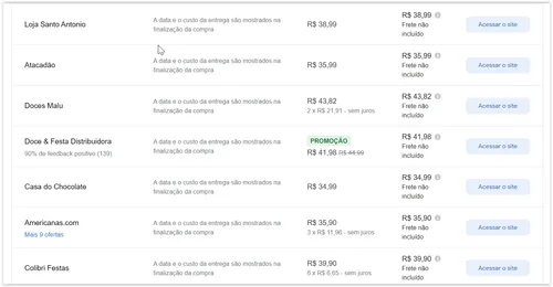 Imagem na descrição da promoção