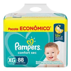 Fralda Pampers Confort Sec XG 88 Unidades