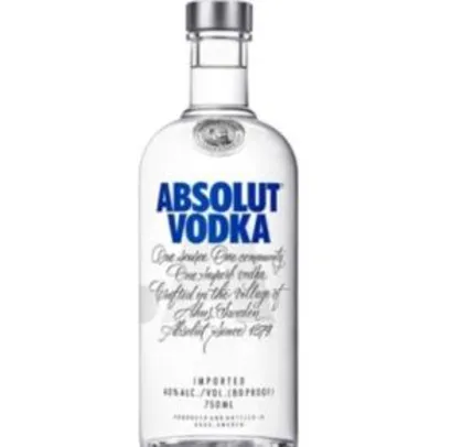 Saindo por R$ 55: Vodka Absolut 750mL - R$55 | Pelando
