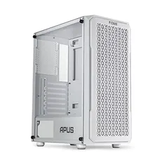 Gabinete Gamer Pichau Apus Branco Mid-Tower Lateral de Vidro Temperado 3 Fans