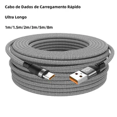 Cabo USB X USB C 6A 8 Metros