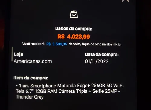 Imagem na descrição da promoção