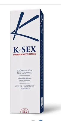 GEL LUBRIFICANTE ÍNTIMO K-SEX 50G | R$3,99