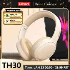 (Conta Nova) Headphone Bluetooth Lenovo th30