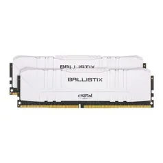 MEMORIA CRUCIAL BALLISTIX 16GB (2X8) DDR4 3200MHZ BRANCA, BL2K8G32C16U4W | R$ 530