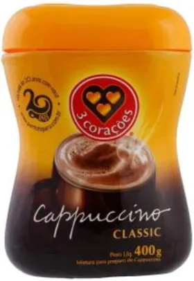 Cappuccino, Classic, Pote, 400g, 3 Corações | R$16