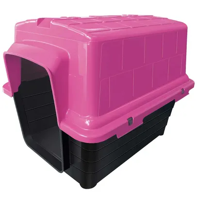 Casinha Plast Furacao Pet N4 Rosa