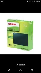 HD Externo Toshiba 1TB Portátil Canvio Basics USB 3.0 Preto | R$ 379