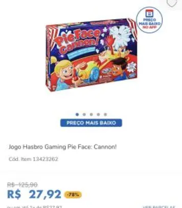 (APP) Jogo Hasbro Gaming Pie Face Cannon