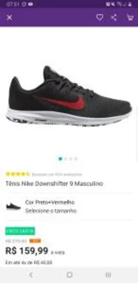 Tênis Nike Downshifter 9 Masculino| R$160
