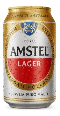 Pack Cerveja Amstel Lager Lata 350ml - 12 Unidades